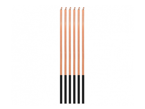 Lumânări aniversare Magic Flame roz auriu - 15 cm - 6 buc.