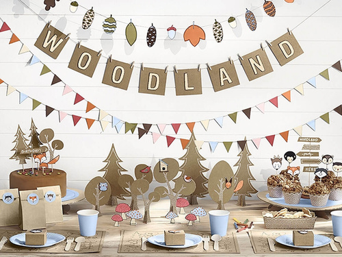 Set tacâmuri din lemn Woodland - 18 piese.