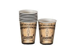 Pahare de hârtie Ouija Halloween - 10 cm - 8 buc.