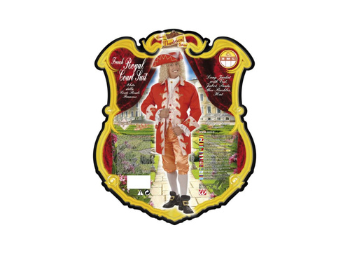 Costum de curtean regal francez Secolul al XVIII-lea.