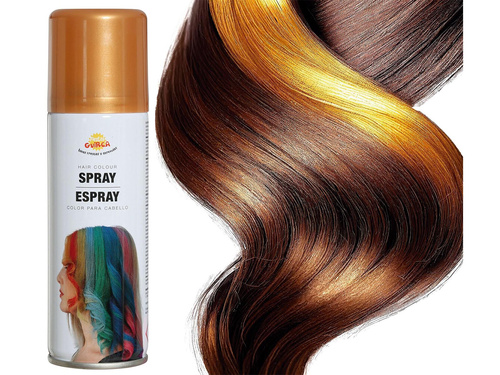 Spray de păr lavabil pastel 125 ml - auriu