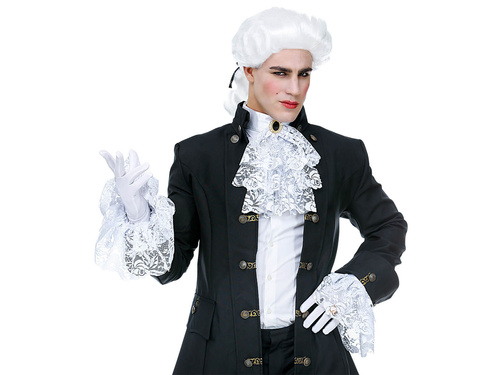 Jabot din dantelă cu manșete - 3 buc.