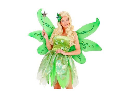 Aripi verzi maxi cu cristale 125×72 cm