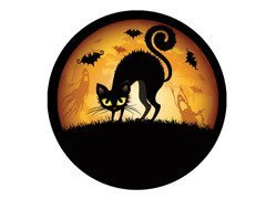 Vafe decorative pentru tort de Halloween - 20 cm