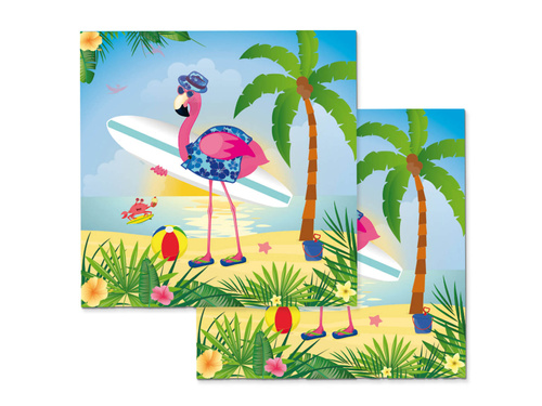 Șervețele Hawaiian Flamingo - 33 cm - 20 buc.