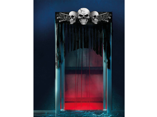 Perdea de ușă cu cranii - 90 x 30 cm - 1 buc.