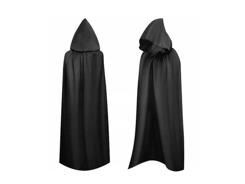 Pelerina cu gluga negru - 140 cm