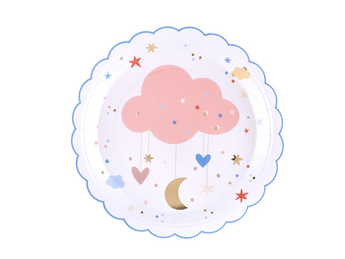 Farfurii de hârtie Sweetheart - 23 cm - 10 buc.