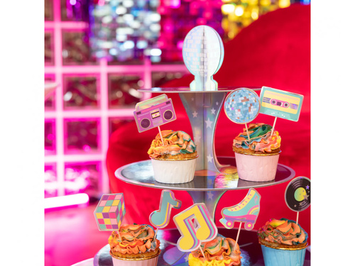 Retro Disco suport pentru cupcake - 1 buc.