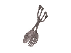 Clește de salată gri Halloween - 28 cm - 1 buc.