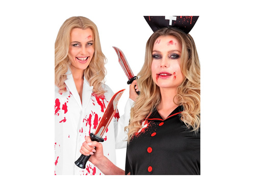 Cuțit de plastic pătat cu sânge - 34 cm