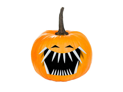 Dinți de dovleac de Halloween - 18 buc.