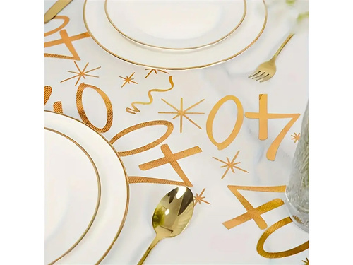 Suport de masă imprimat pentru decorarea celei de-a 40-a aniversări - 28 cm x 5 m - 1 buc.
