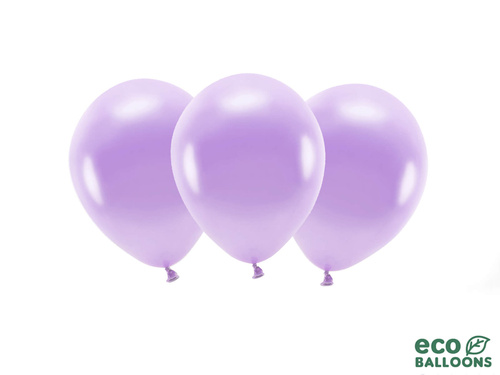 EKO baloane latex lavanda metalizate - extra mari - 10 buc.