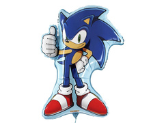Balon cu folie Sonic - 49x64 cm - 1 buc