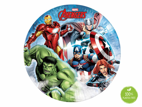 Farfurii aniversare Avengers - 23 cm - 8 buc.