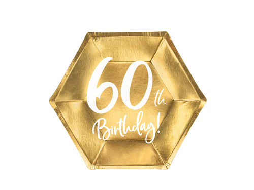 Gold 60th Birthday 60h Birthday set! - 12 buc.