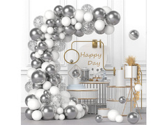 Set baloane argint - 102 buc.