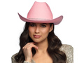 Pălărie de cowboy cu zirconii roz - 1 buc.