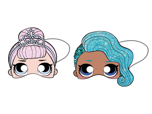 Măști de ochi LOL Glitterati - 6 buc. - 20g