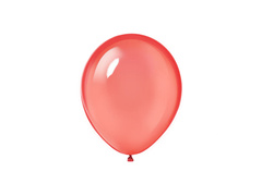 Baloane de cristal - medii - roșu - 10 buc.