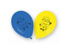 Baloane aniversare Minions - 25 cm - 8 buc