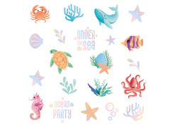 Tatuaje lavabile Ocean - 21 buc.