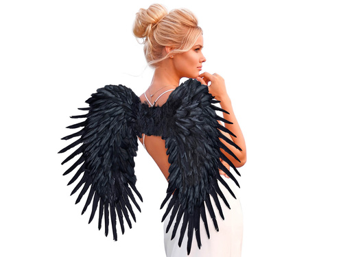 Aripi de înger negre - 80 x 65 cm - 1 buc.