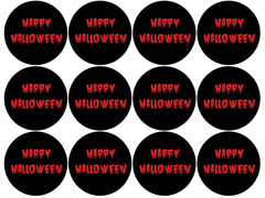 Wafers pentru cupcakes brioșă Halloween sângeros