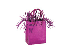 Greutate balon umplut cu heliu Mini pungă cadou roz - 178g.