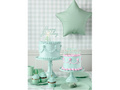 Topper pentru tort Happy Birthday verde - 16,5 x 18 cm - 1 buc.
