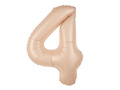 Balon folie caramel cifra 4 - 100 cm - 1 buc.