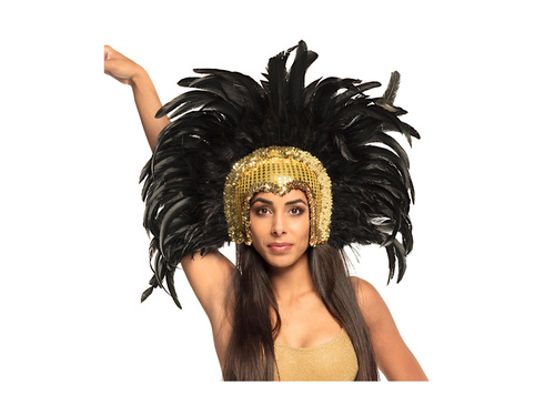 Cască de dansator go-go cu pene