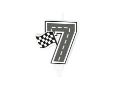 Lumânare numerică Racing - 7 - 7 cm - 1 buc.