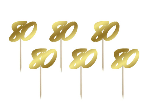 Picuri pentru tort 80 - 6 buc.