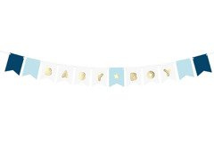Banner albastru Baby Boy - 160 cm - 1 buc.