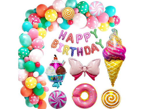 Fericit ziua de naștere balon ghirlanda balon set - 51 buc.