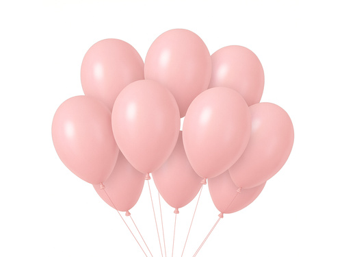 Baloane latex roz pastel - 10 buc.