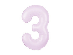 Balon folie liliac numărul 3 - 100 cm - 1 buc.