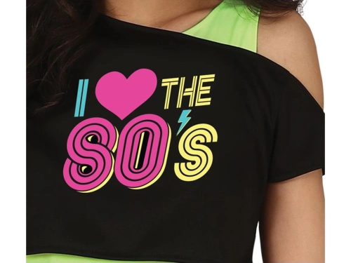 80s costum de fitness pentru femei