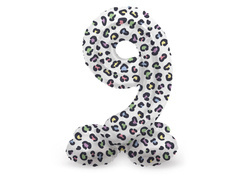 Numărul 9 Pantera balon în picioare - 72 cm - 1 buc.