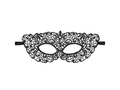 Mască mister dantelă negru - 1 buc.