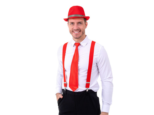 Cravată roșie - 45 cm - 1 buc.