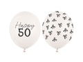 Set de baloane din latex pentru a 50-a aniversare - 30 cm - 50 buc.