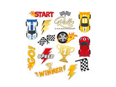 Tatuaje lavabile Racecar - 14 buc.