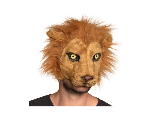 Mască de leu din pluș