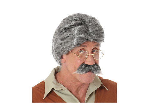 Peruca bunicului lui Geppetto cu mustață