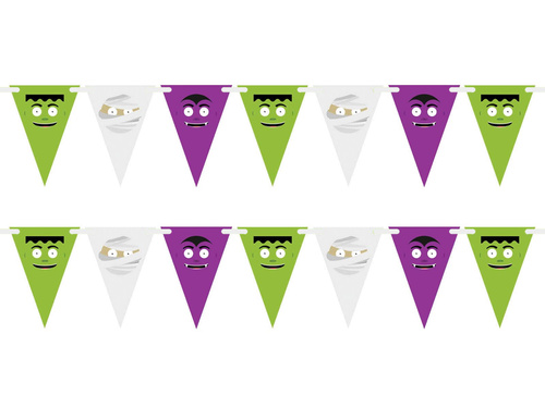 Halloween Monsters steag banner - 500 cm - 1 buc.