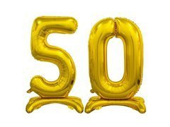 Set de baloane din folie 50 aur - 74 cm