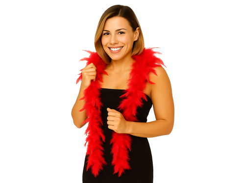 Boa pană - roșu - 180 cm.